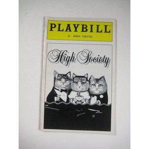 High Society Playbill St James Theatre July 1998 Randy Graff Melissa Errico